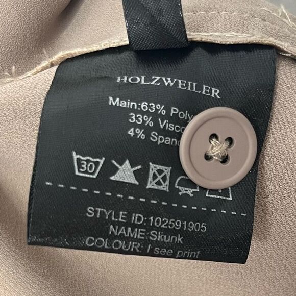 NWT Holzweiler Skunk Pants I See Patchwork Screen Printed Faces Tan/Grey Sz XL - Picture 12 of 14